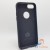    Apple iPhone 7 / 8 - WUW Black Cloth Texture Leather Coated Hard Case
